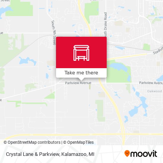 Crystal Lane & Parkview map