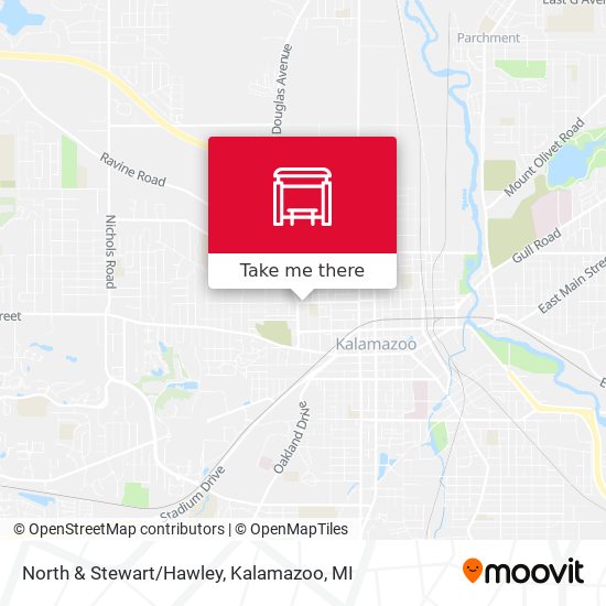 North & Stewart/Hawley map