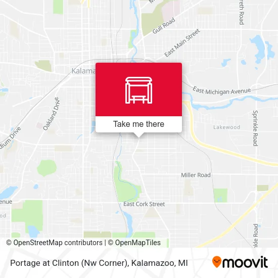 Portage at Clinton (Nw Corner) map