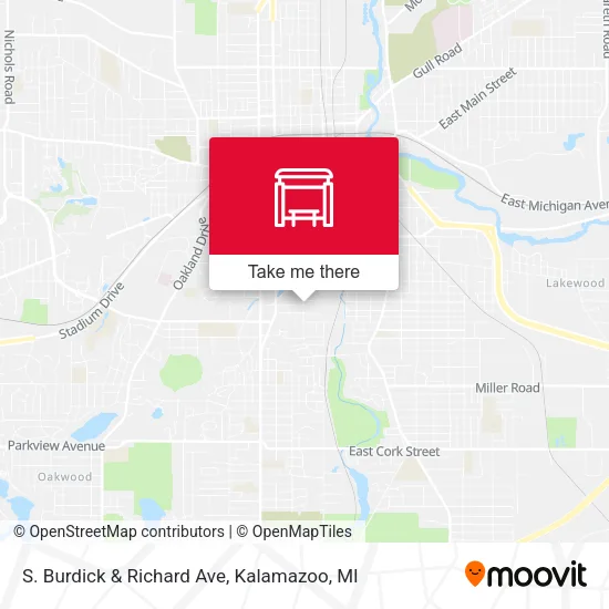 S. Burdick & Richard Ave map