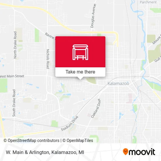 W. Main & Arlington map