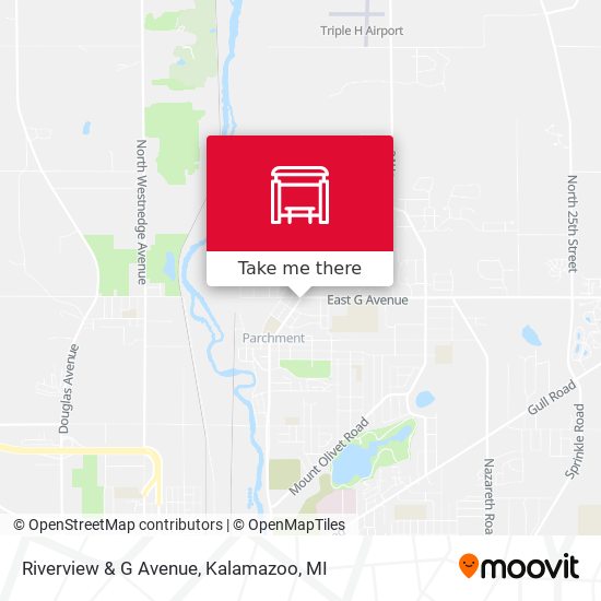 Riverview & G Avenue map