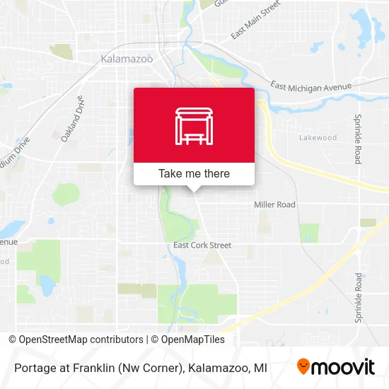 Portage at Franklin (Nw Corner) map