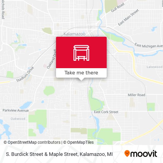 S. Burdick Street & Maple Street map