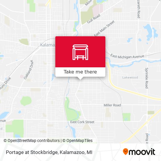 Portage at Stockbridge map