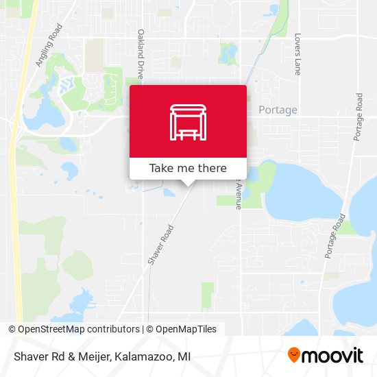 Shaver Rd & Meijer map