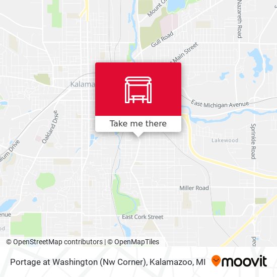 Portage at Washington (Nw Corner) map