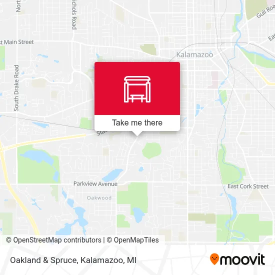 Oakland & Spruce map