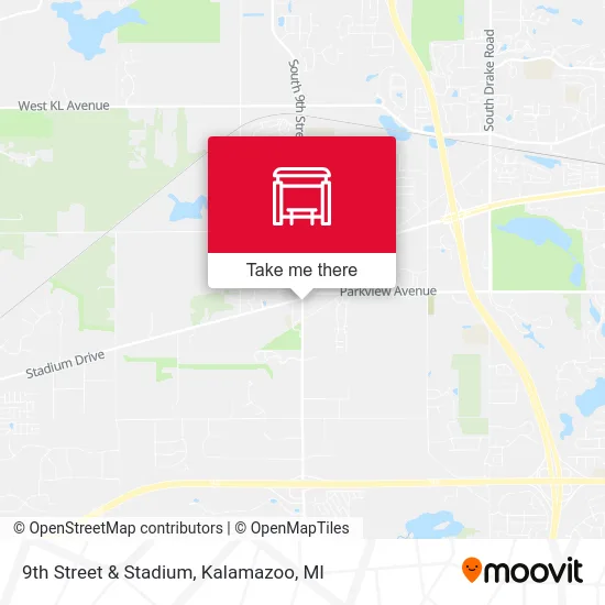 9th Street & Stadium map