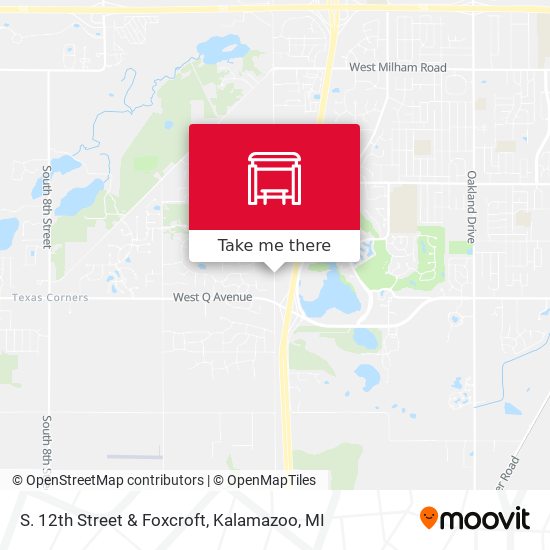 S. 12th Street & Foxcroft map