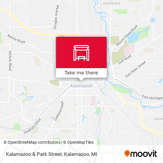 Kalamazoo & Park Street map