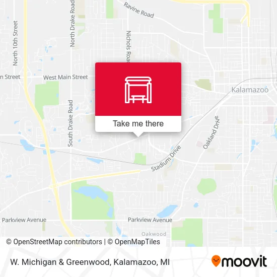 W. Michigan & Greenwood map