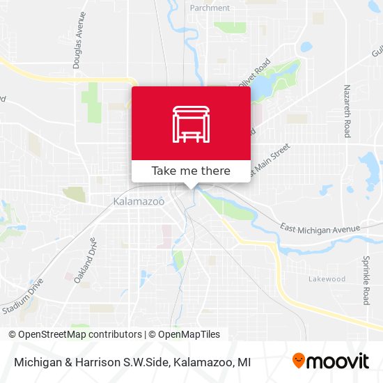 Michigan  & Harrison S.W.Side map