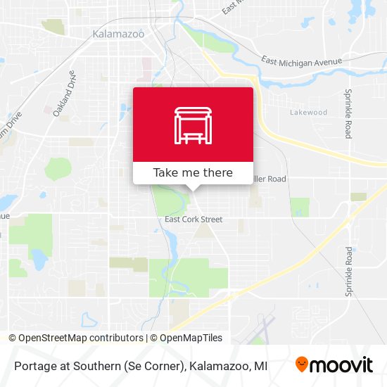 Portage at Southern (Se Corner) map