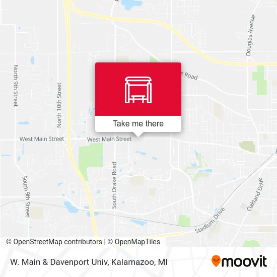 W. Main & Davenport Univ map