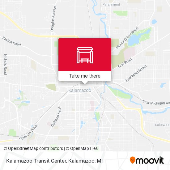 Kalamazoo Transit Center map