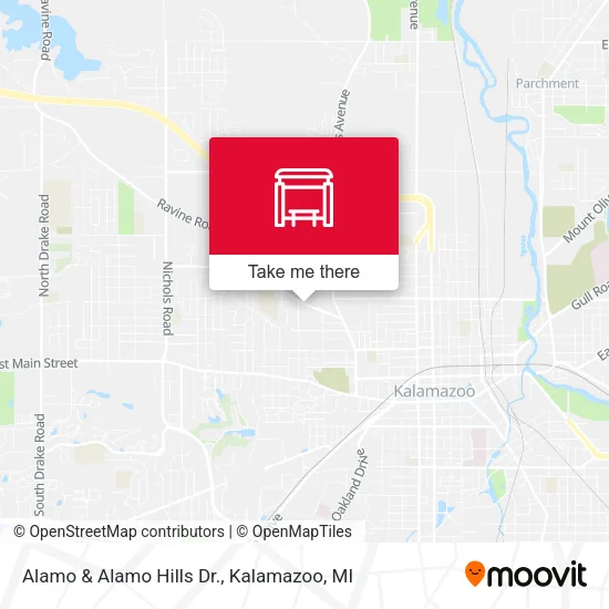 Alamo  & Alamo Hills Dr. map