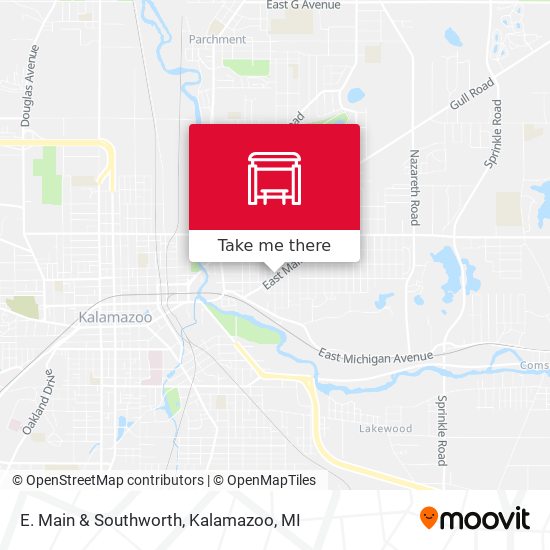 E. Main & Southworth map