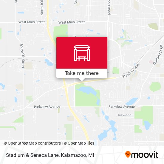 Stadium & Seneca Lane map