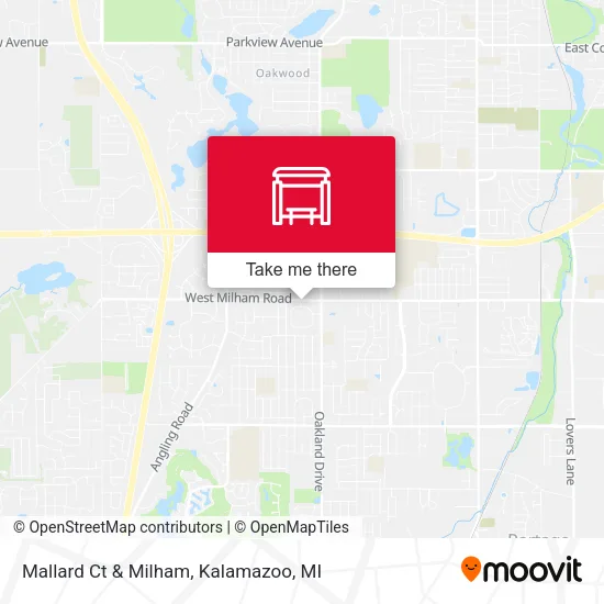 Mallard Ct & Milham map