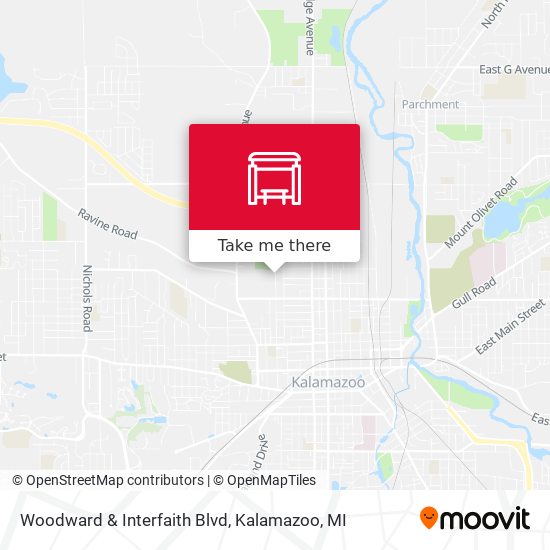 Woodward & Interfaith Blvd map