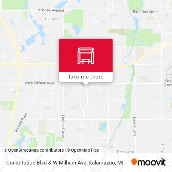 Constitution Blvd & W Milham Ave map