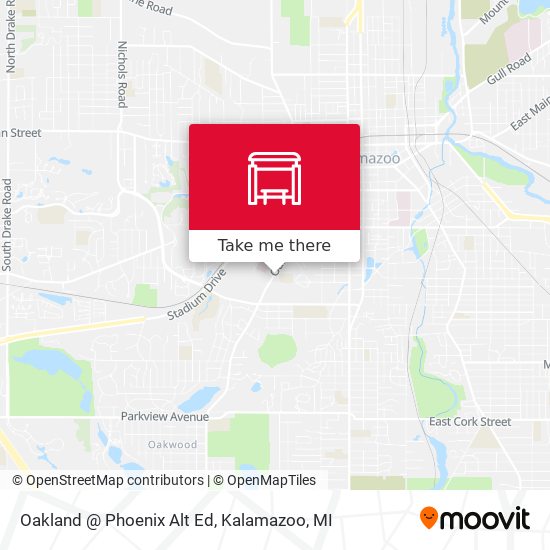 Oakland @ Phoenix Alt Ed map