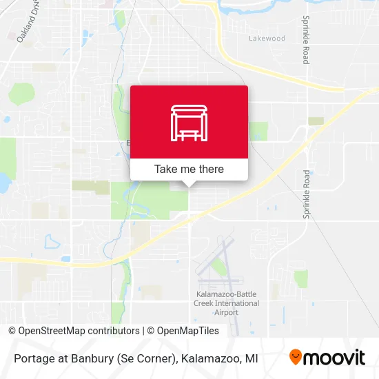 Portage at Banbury (Se Corner) map