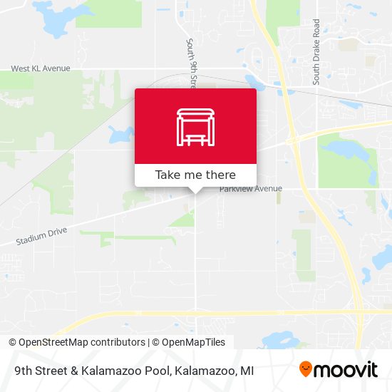 9th Street & Kalamazoo Pool map