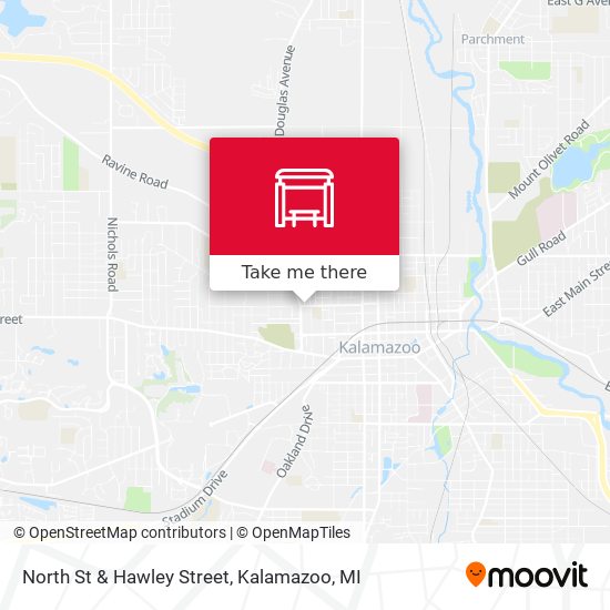 North St & Hawley Street map