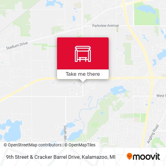 9th Street & Cracker Barrel Drive map