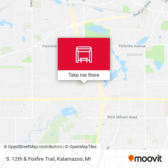 S. 12th & Foxfire Trail map