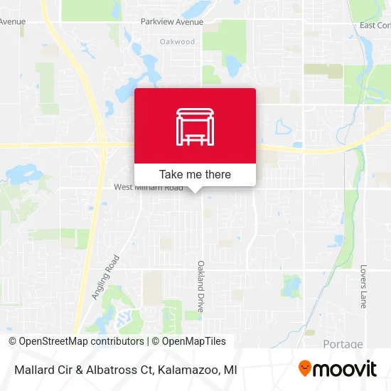 Mallard Cir & Albatross Ct map