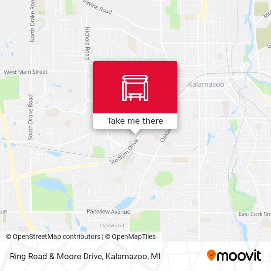 Mapa de Ring Road & Moore Drive