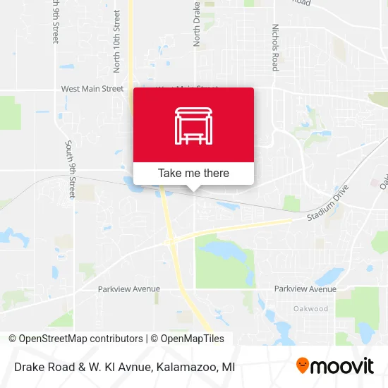 Drake Road & W. Kl Avnue map