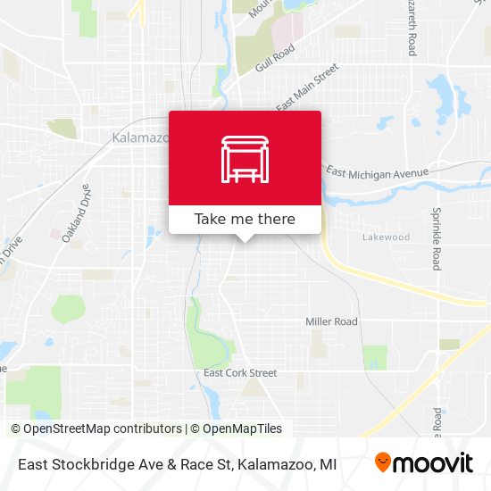 East Stockbridge Ave & Race St map