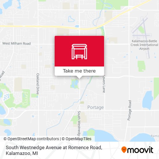 Mapa de South Westnedge Avenue at Romence Road