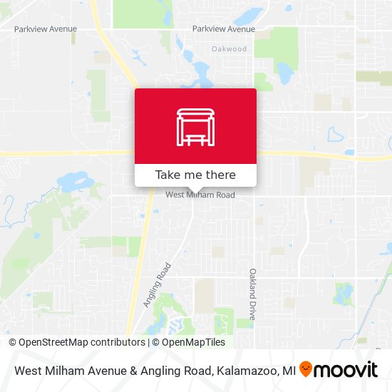 West Milham Avenue & Angling Road map