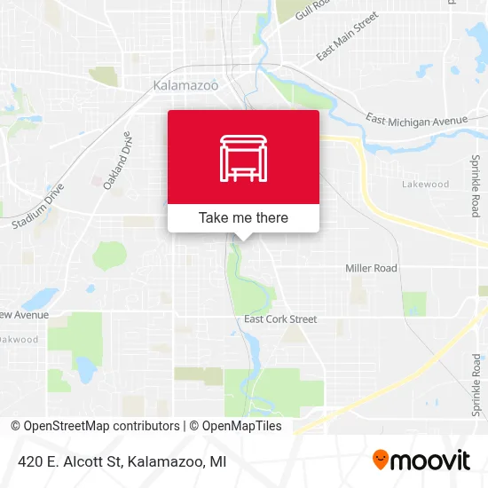 420 E. Alcott St map