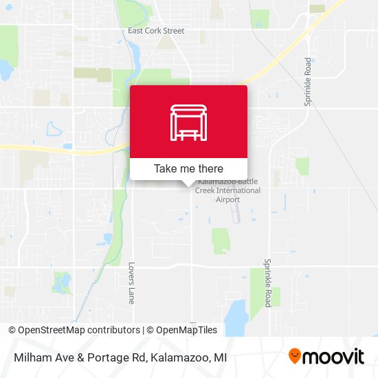 Milham Ave & Portage Rd map