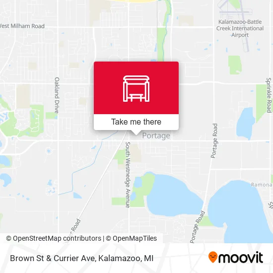 Brown St & Currier Ave map