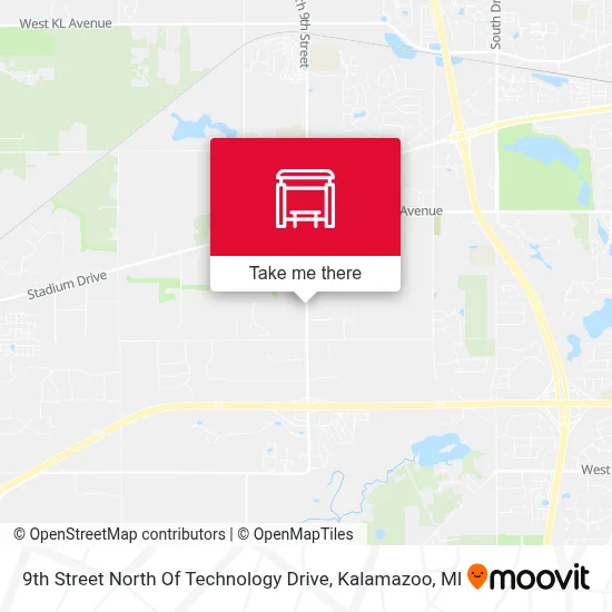 9th Street North Of Technology Drive map