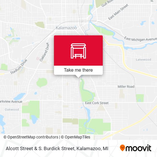 Alcott Street & S. Burdick Street map