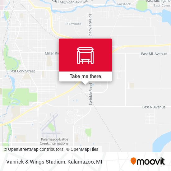 Mapa de Vanrick & Wings Stadium