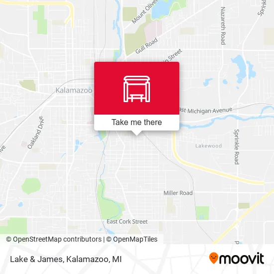 Lake & James map