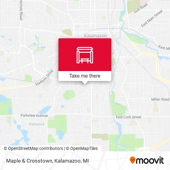 Maple & Crosstown map