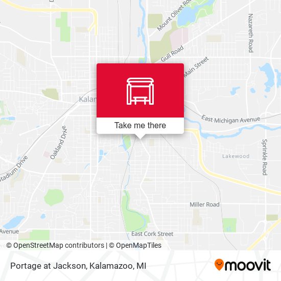 Portage at Jackson map