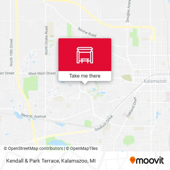 Kendall & Park Terrace map
