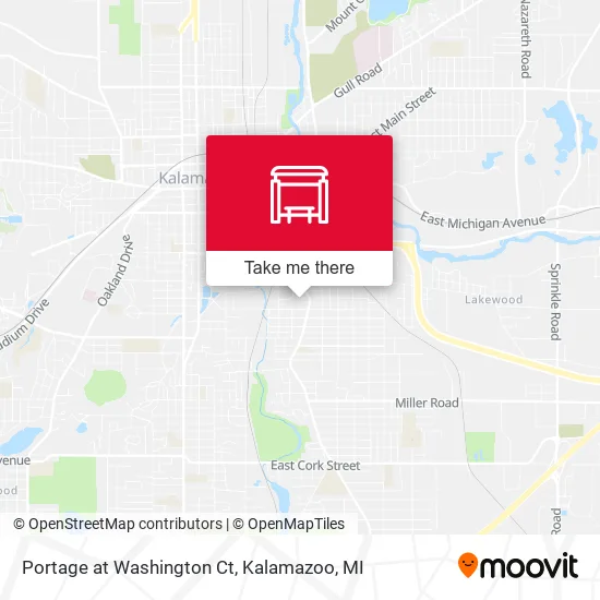 Portage at Washington Ct map