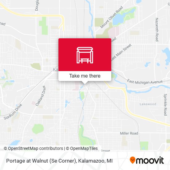 Portage at Walnut (Se Corner) map